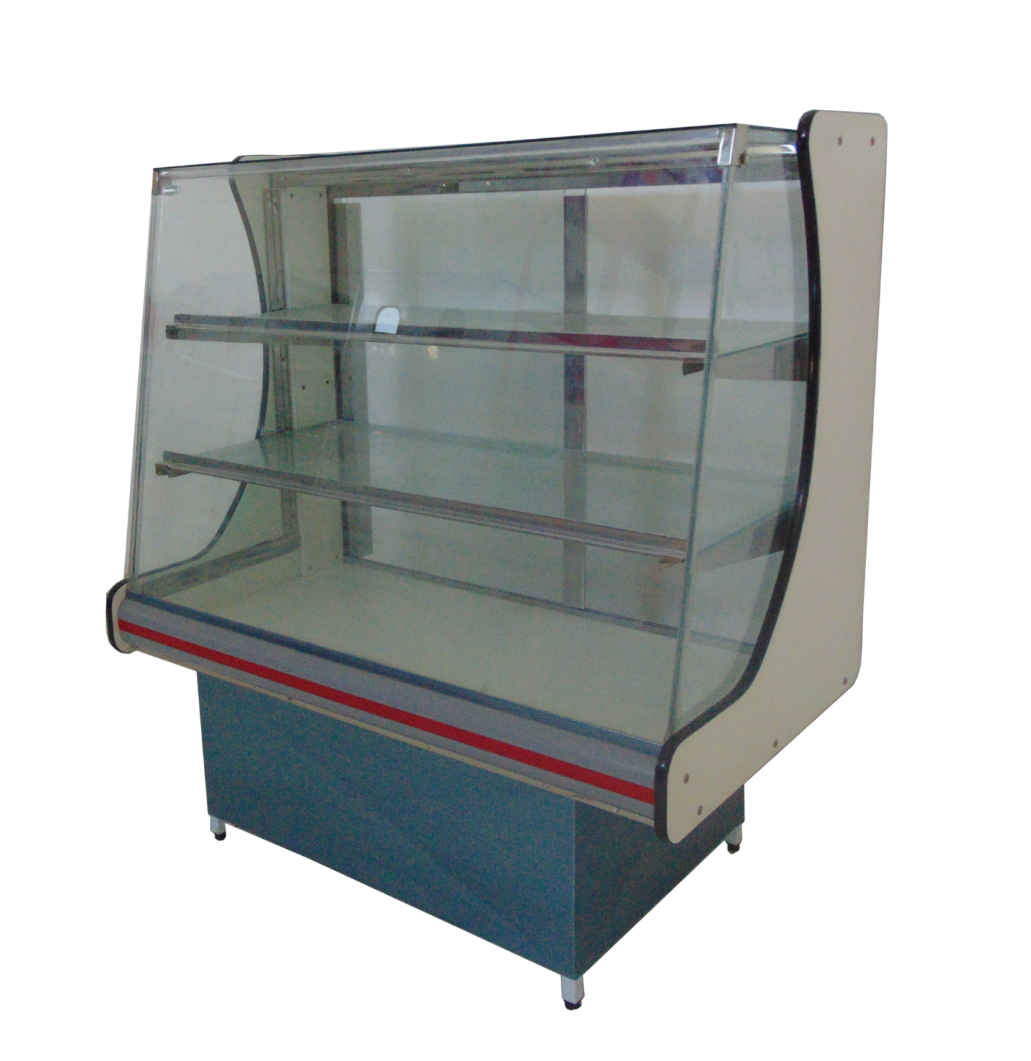 Balc O Vitrine Natural Vidro Reto Linha Stander Modelo Moveis