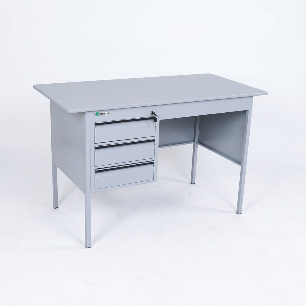 mesa de aço 3 gavetas
