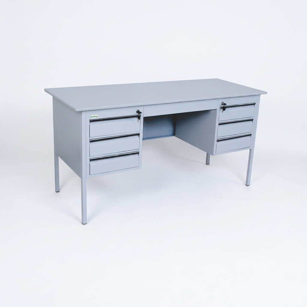 mesa de aço 6 gavetas